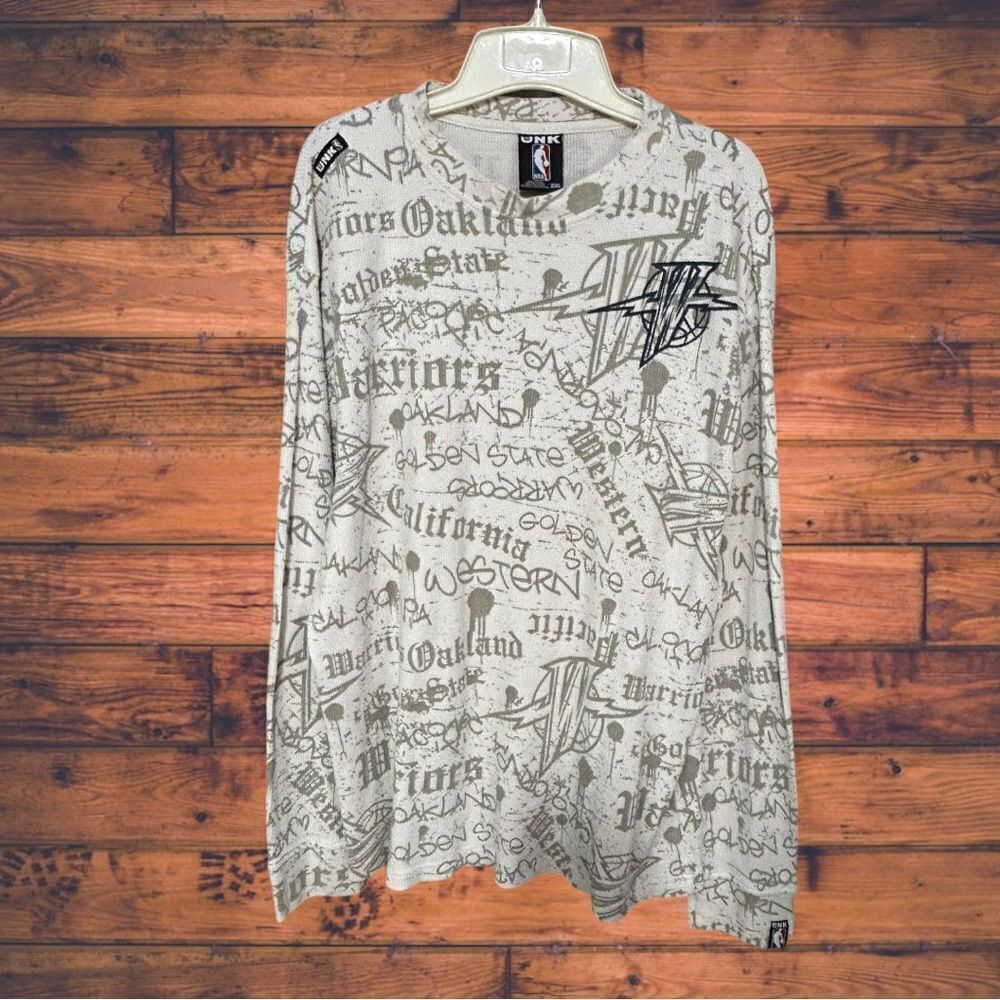 5 for $25🔥UNK NBA Graphic Printed Long Sleeve T-Shirt 2XL